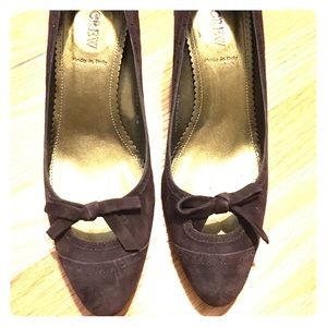 Beautiful j.crew suede heels